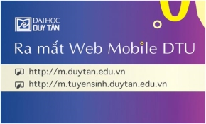 Ra mắt Web Mobile DTU